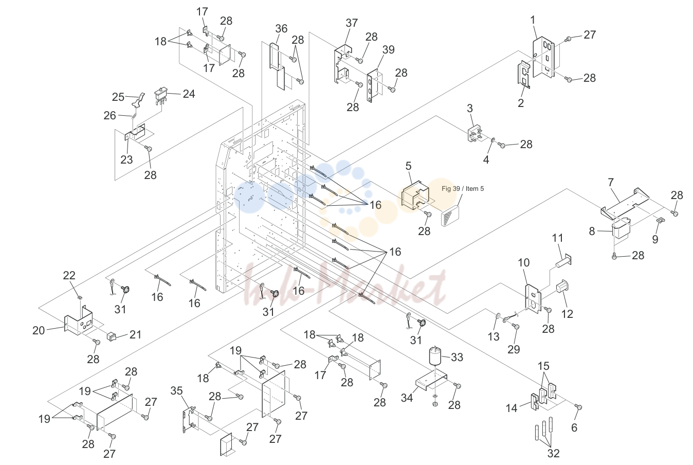 9. MAIN FRAME PARTS ASSY 4 (230V) 5H6