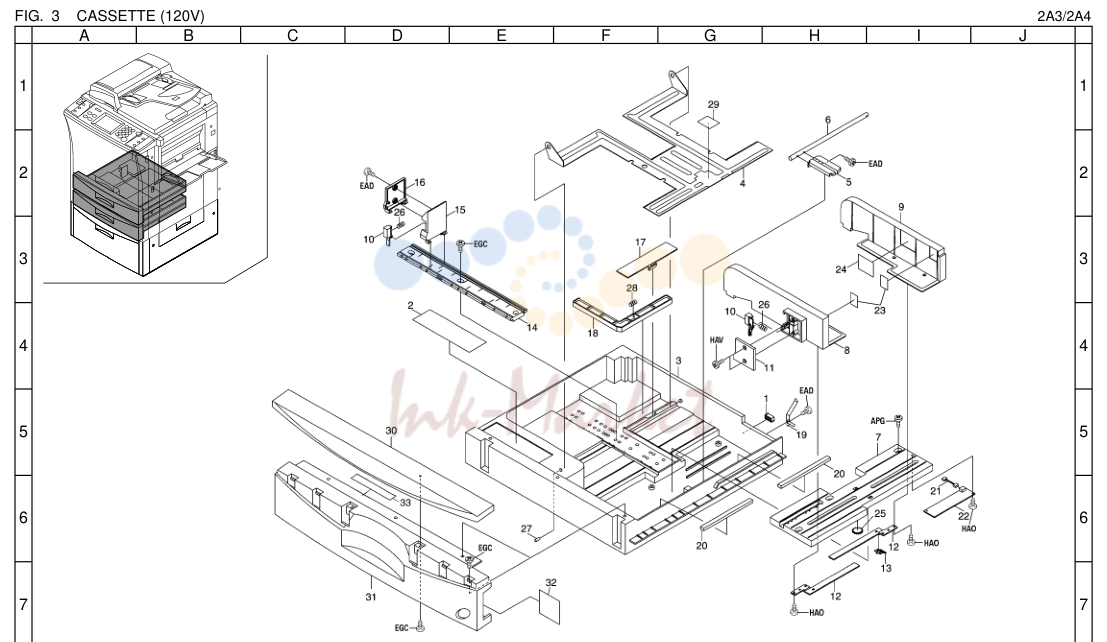4. CASSETTE (120V)