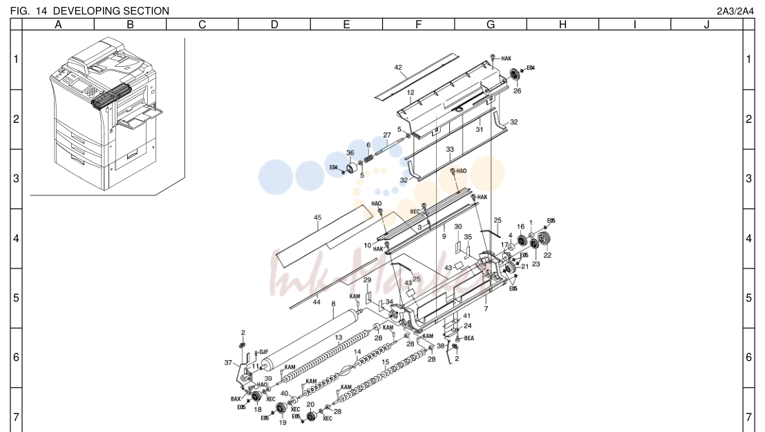 15. DEVELOPING SECTION