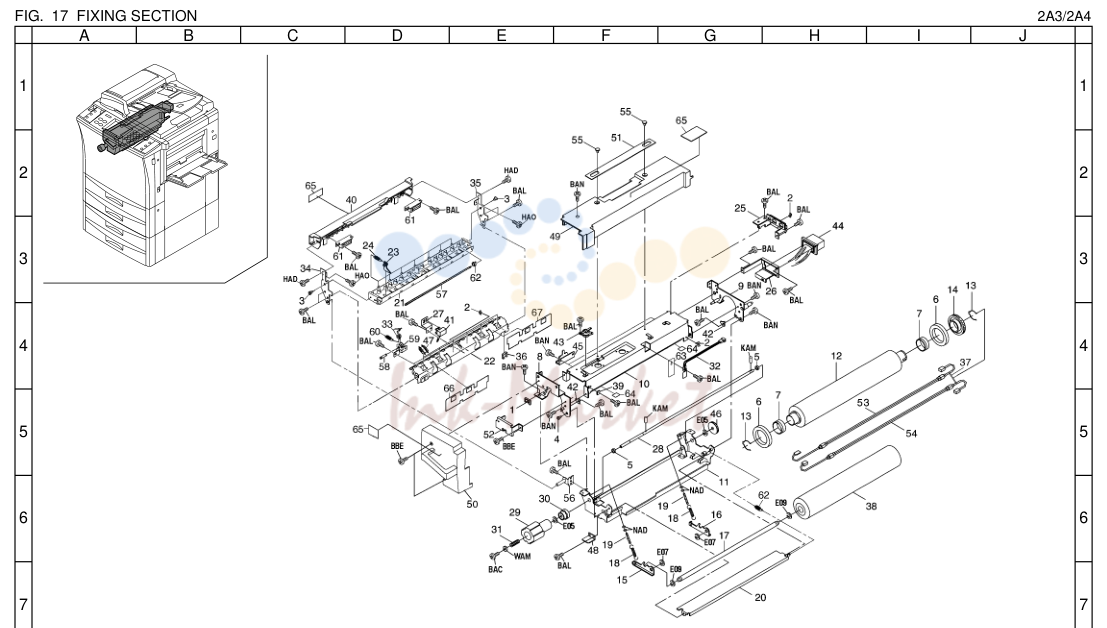 18. FIXING SECTION