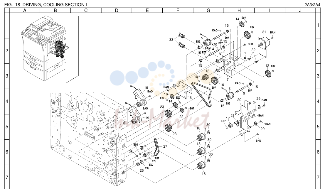 19. DRIVING, COOLING SECTION I