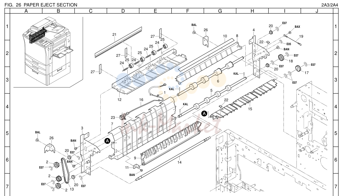 26. PAPER EJECT SECTION