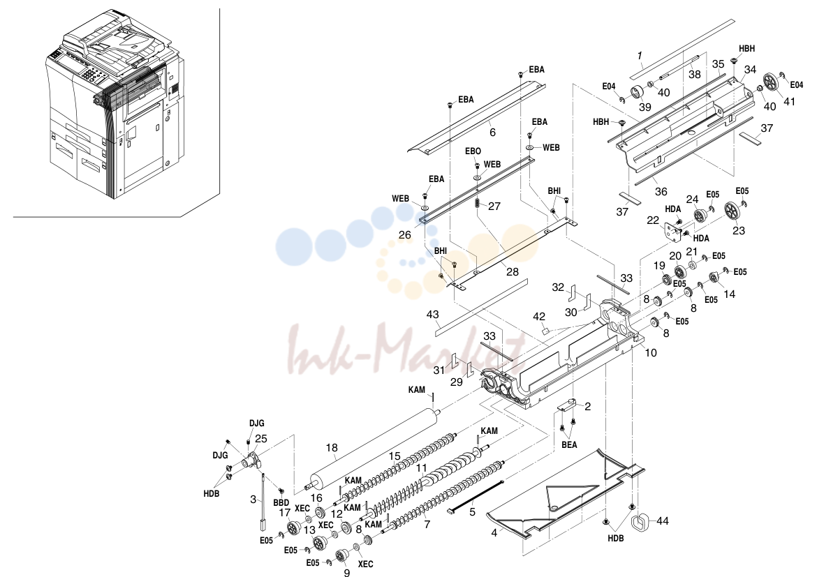 13. DEVELOPING SECTION