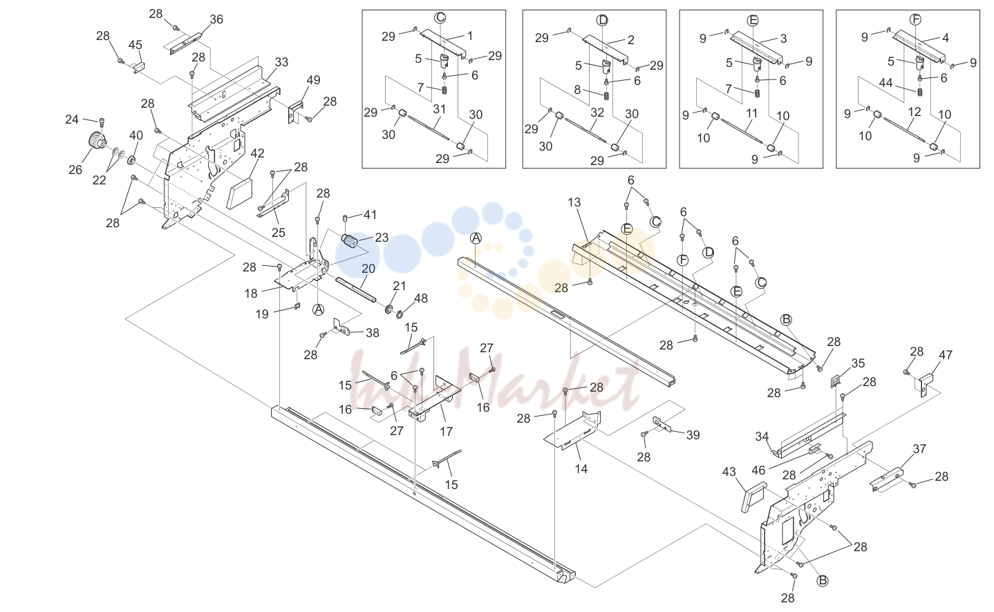 2. ENGINE FRAME PARTS ASSY 2 5JG