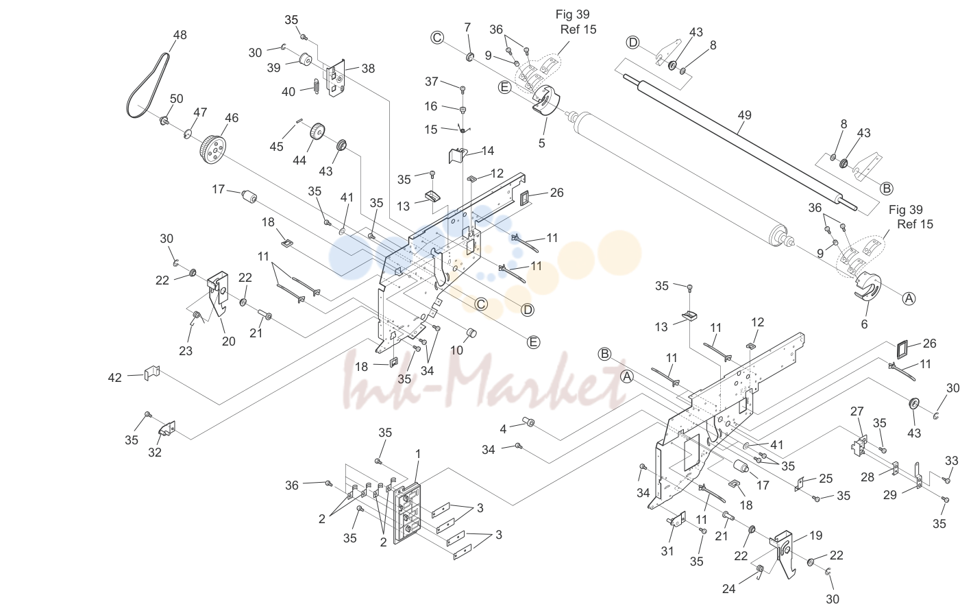 3. ENGINE FRAME PARTS ASSY 3 5JG