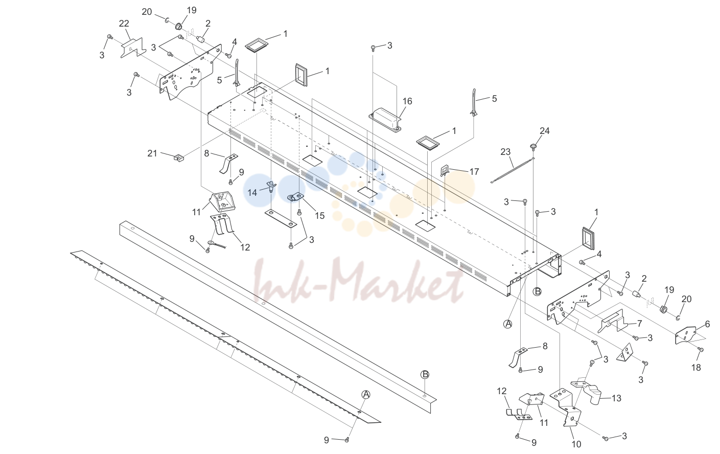 5. LED FRAME ASSY 5JG