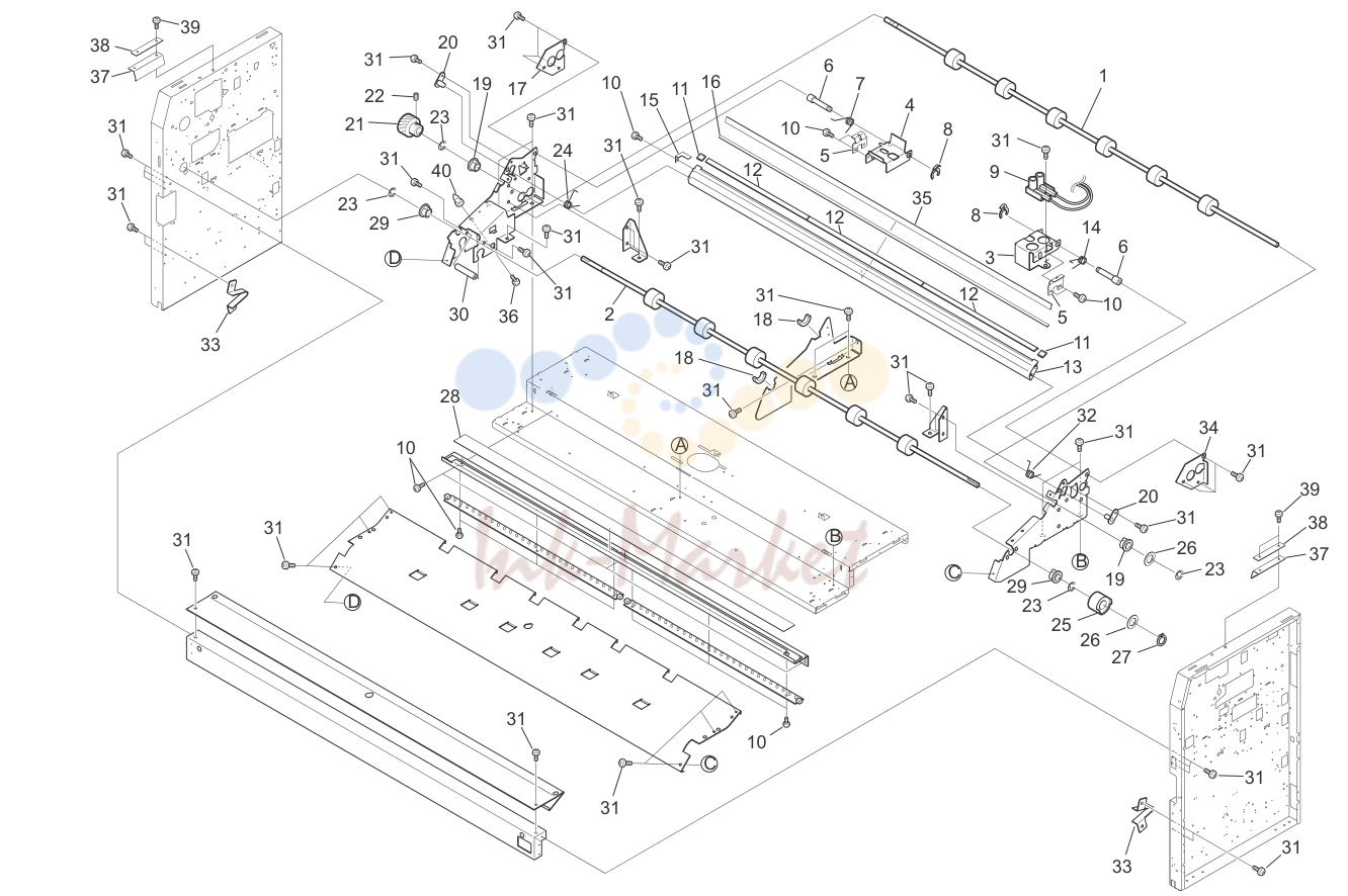 8. MAIN FRAME PARTS ASSY 3 5JG