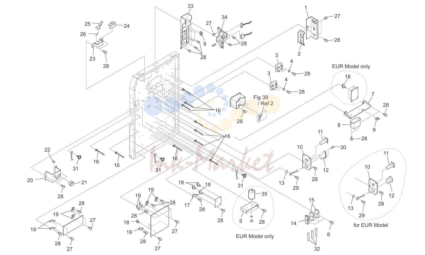 9. MAIN FRAME PARTS ASSY 4 5JG