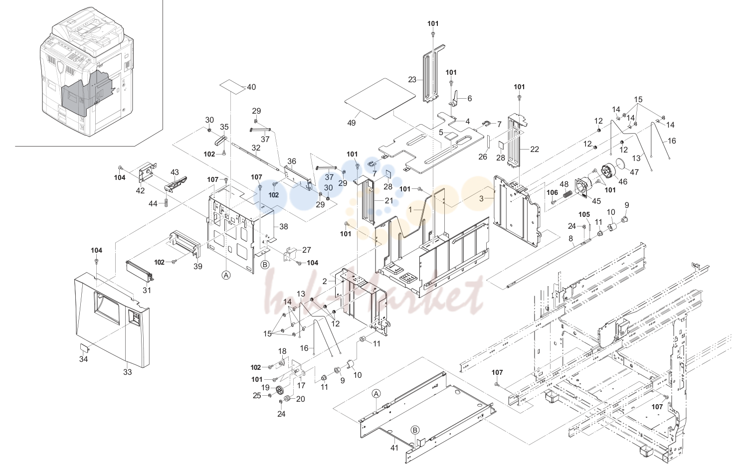 5. Paper Deck Unit I 2F2BF/B2/F2CF-C2-.30