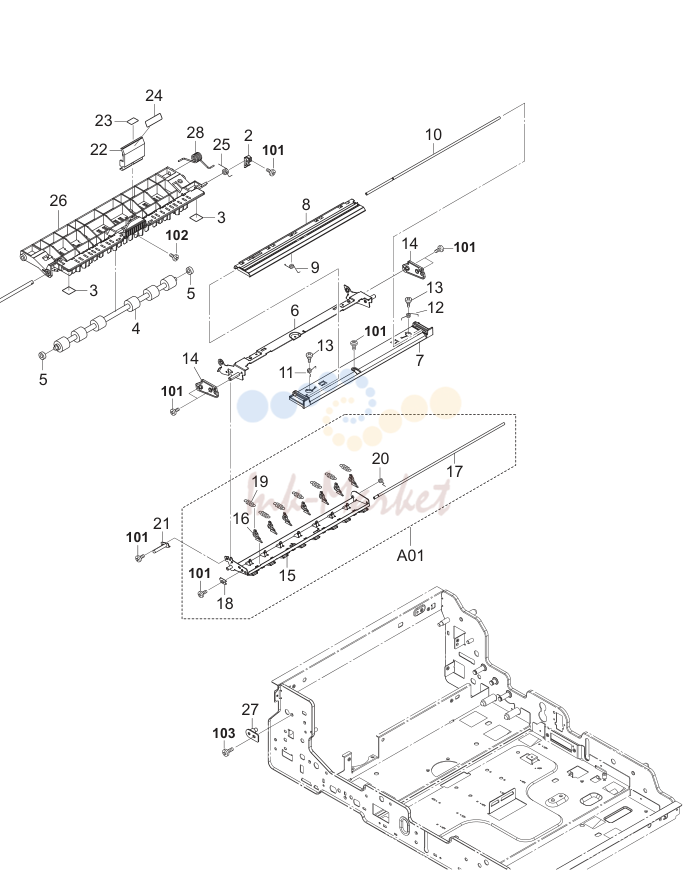21. Fuser Section II 2F2BF/B2/F2CF-C2-.30