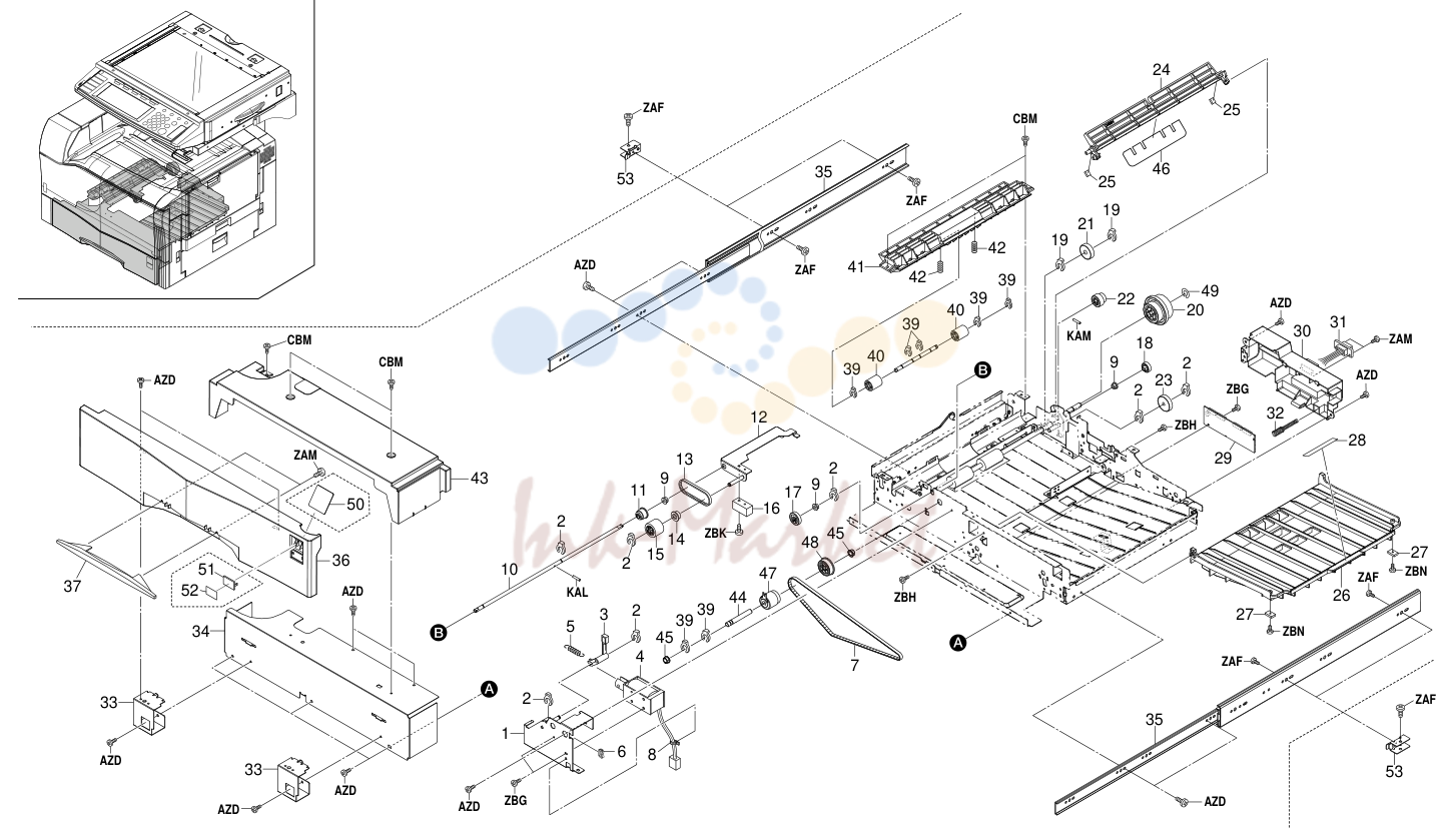 18. DUPLEX UNIT III (KM-C2630D) 2BG-1