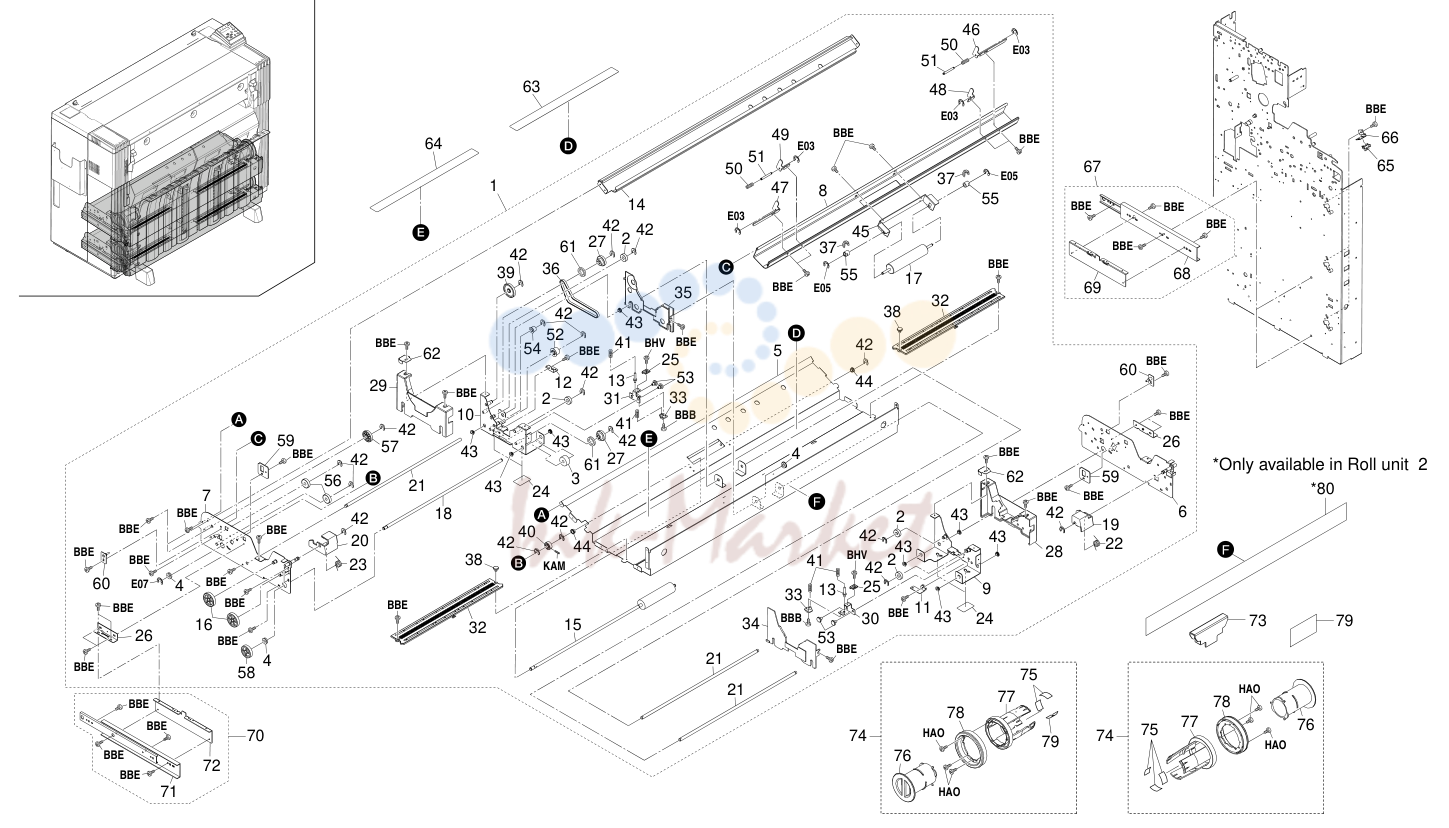 5. PAPER FEED-IN SECTION II (roll unit)