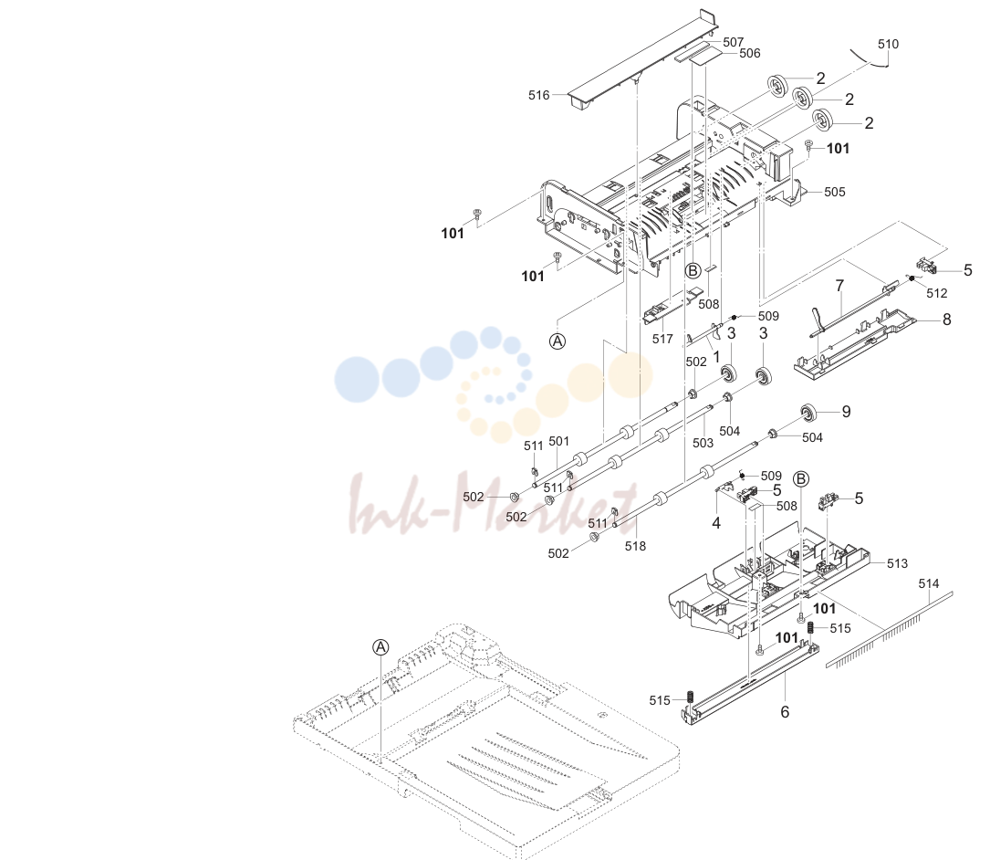 24. DP Conveying Section (21ppm(A4),22ppm(Letter)(AF)/21ppm(A4),22ppm(Letter)(BF))
