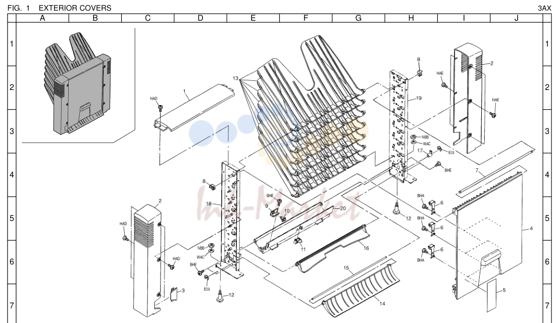1. EXTERIOR COVERS 3AX