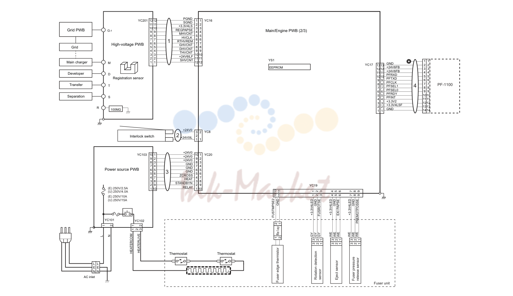 35. Wire Sections 6 (PRINTER 2)