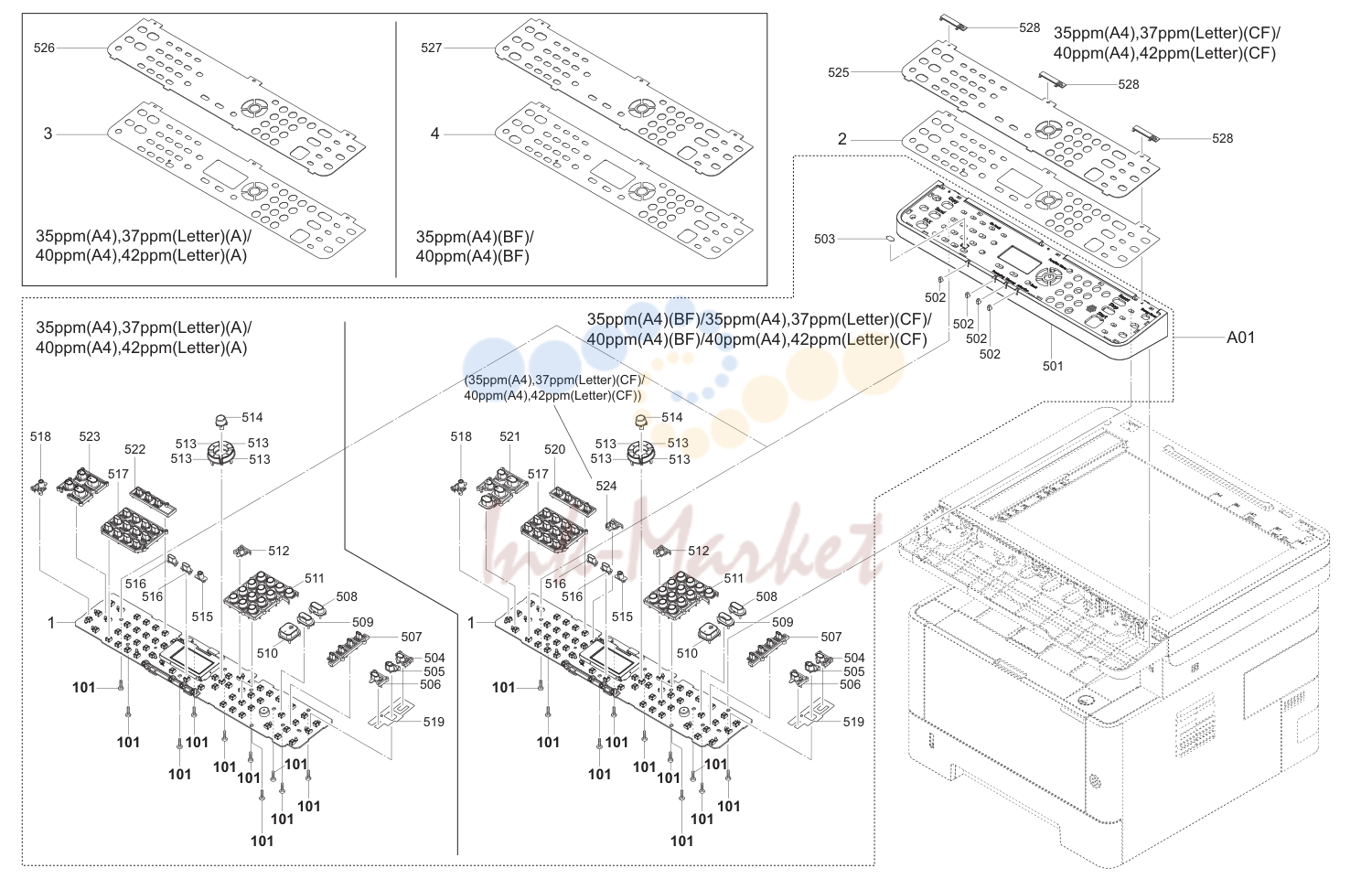 17. Operation Section 2 (MFP;35ppm(A4),37ppm(Letter)(A)/35ppm(A4)(BF)/