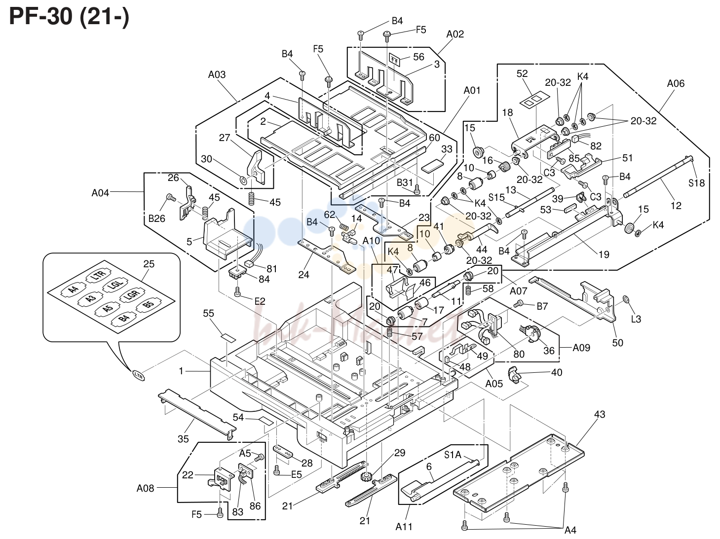 2. 21-001 5MVB996SH006 BASE CASSETTE 2 Yes Yes Yes Yes Yes