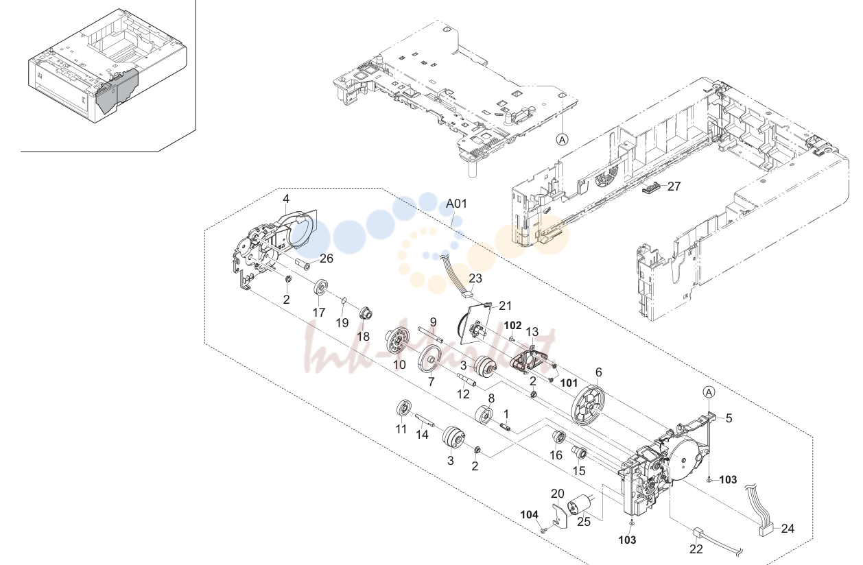 5. Drive Section (Paper feeder)