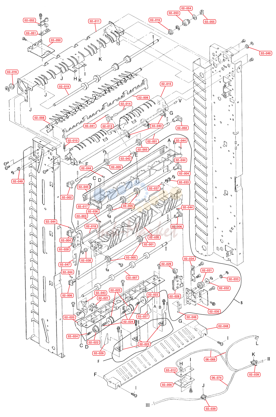 2. Paper Conveying Assembly