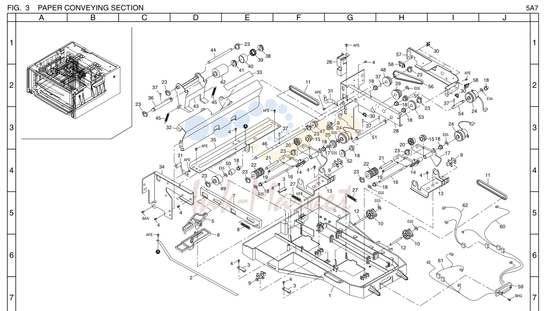 3. PAPER CONVEYING SECTION 5A7