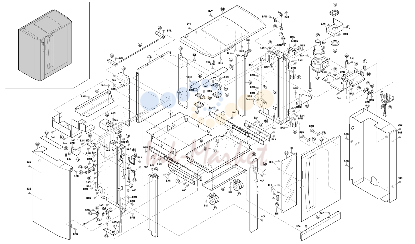 1. EXTERIOR COVERS & FRAMES 3BF