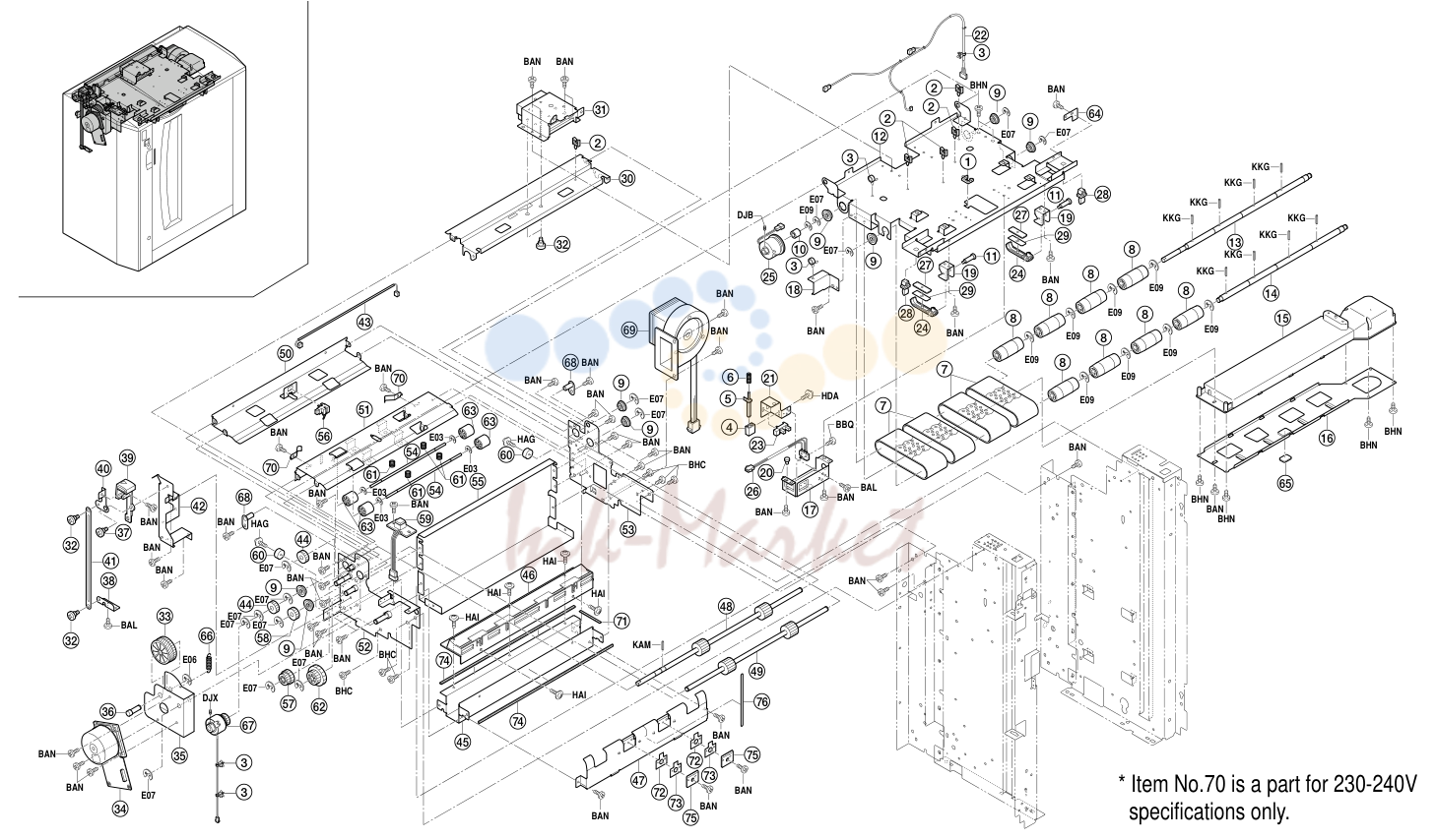 3. PAPER FEED-IN SECTION 3BF