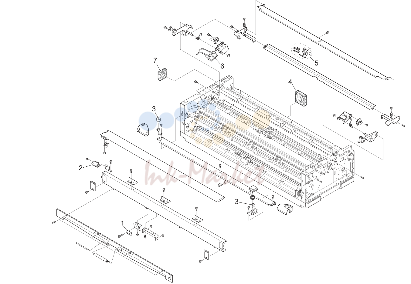 3. MAIN FRAME PARTS ASSY 3 5J0