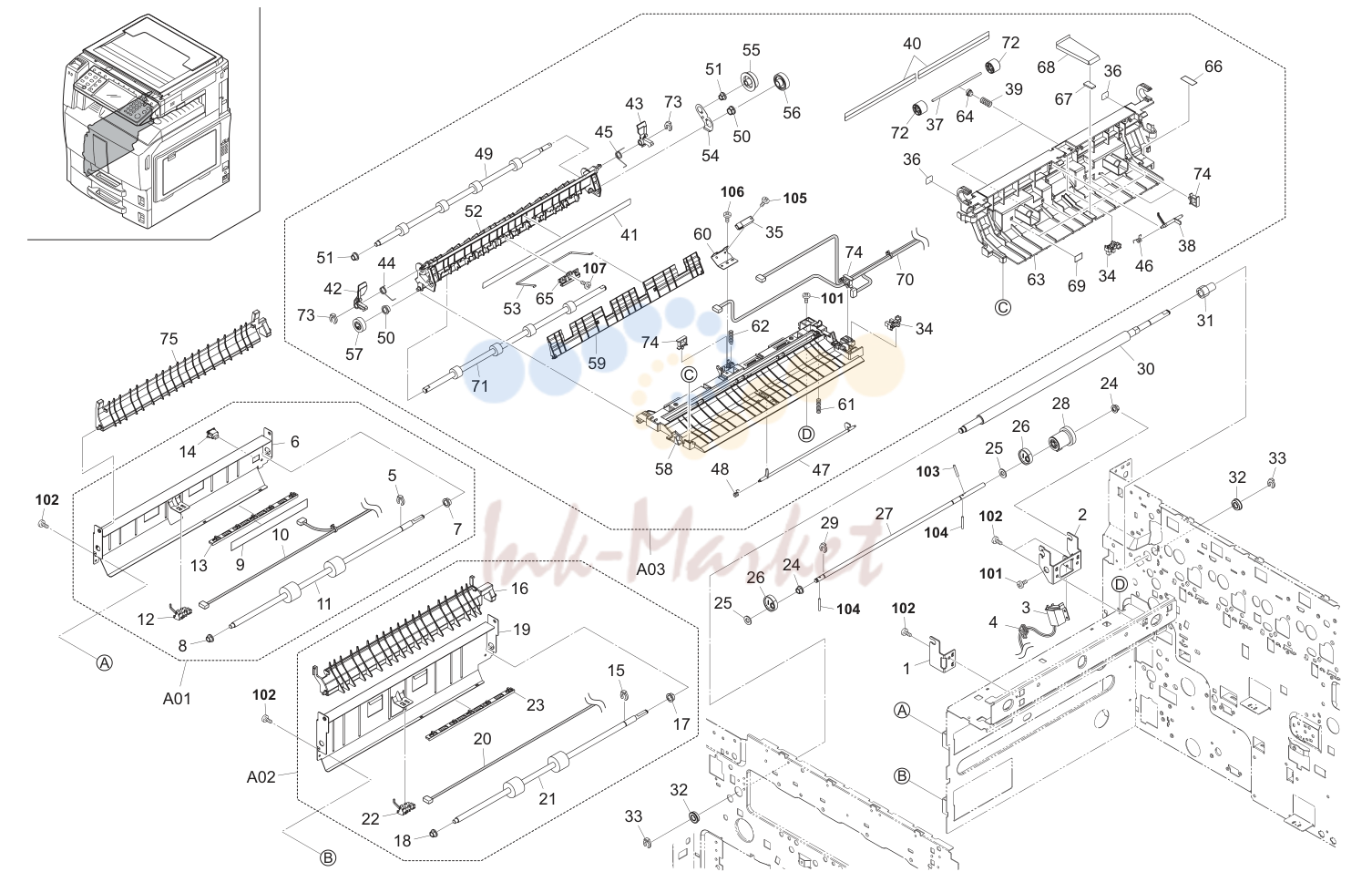 13. Paper Conveying Section 1 (40/40, 50/40 ppm)