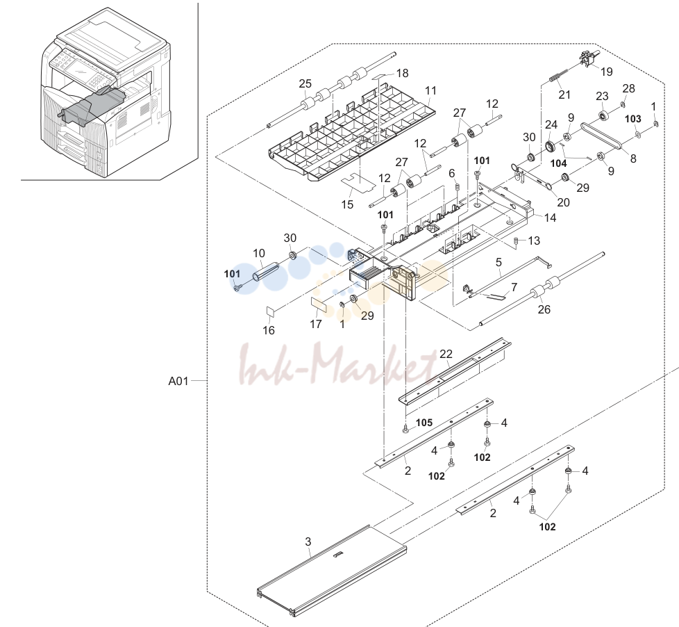 13. Bypass Feed Unit