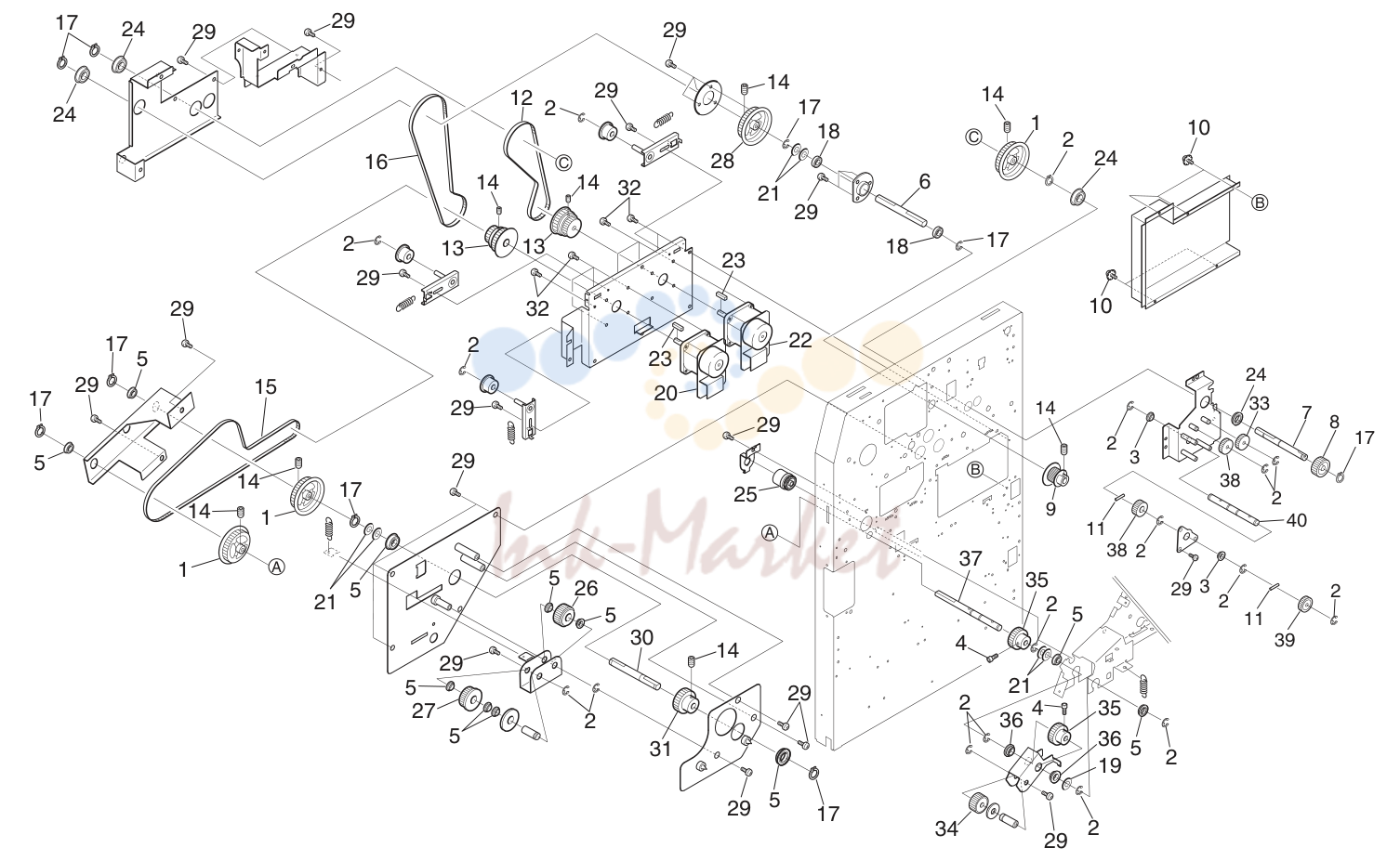 6. MAIN FRAME PARTS ASSY 1 5JZ