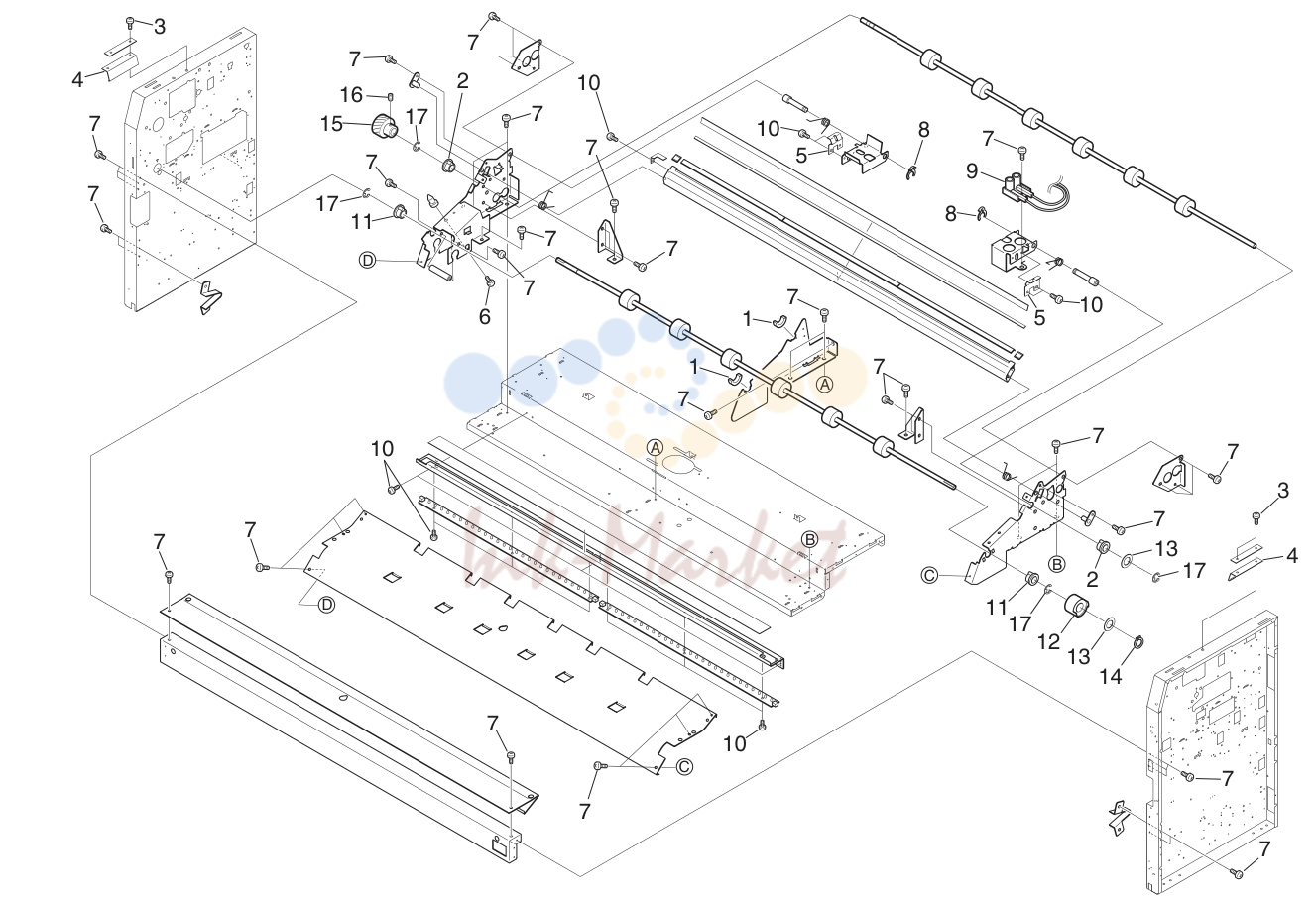 8. MAIN FRAME PARTS ASSY 3 5JZ