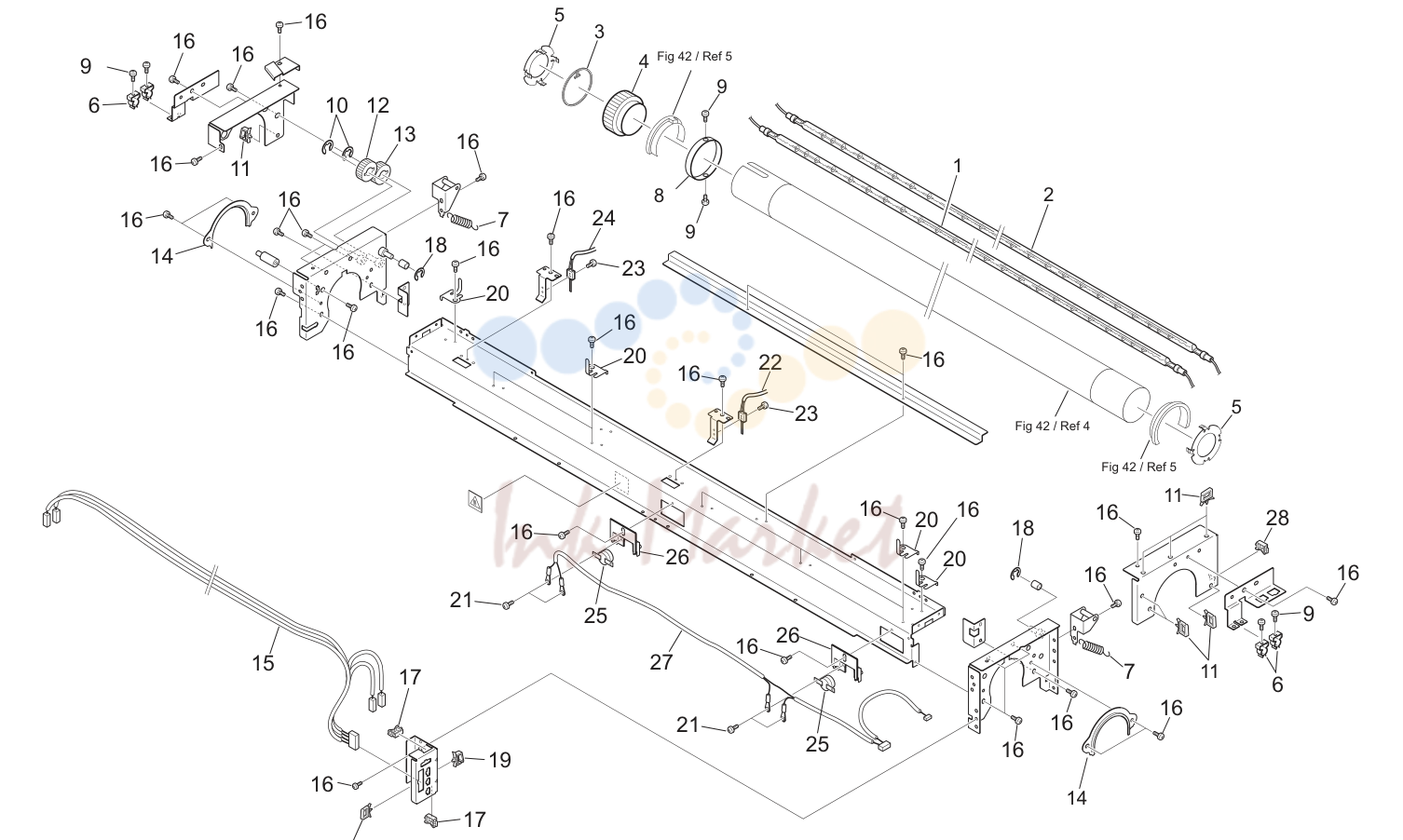 19. UPPER FUSER ASSY 5JZ