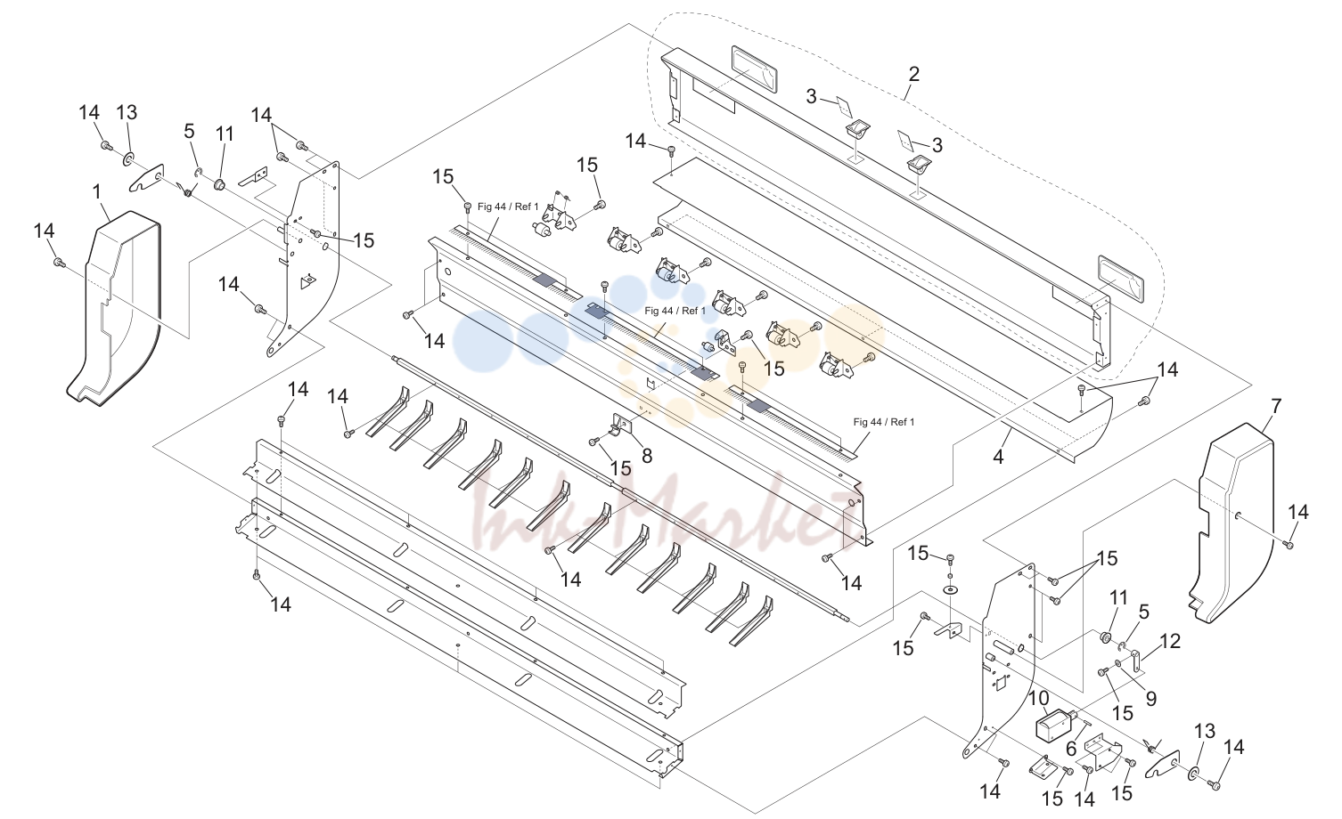 22. PAPER EXIT ASSY 2 (Outside) 5JZ