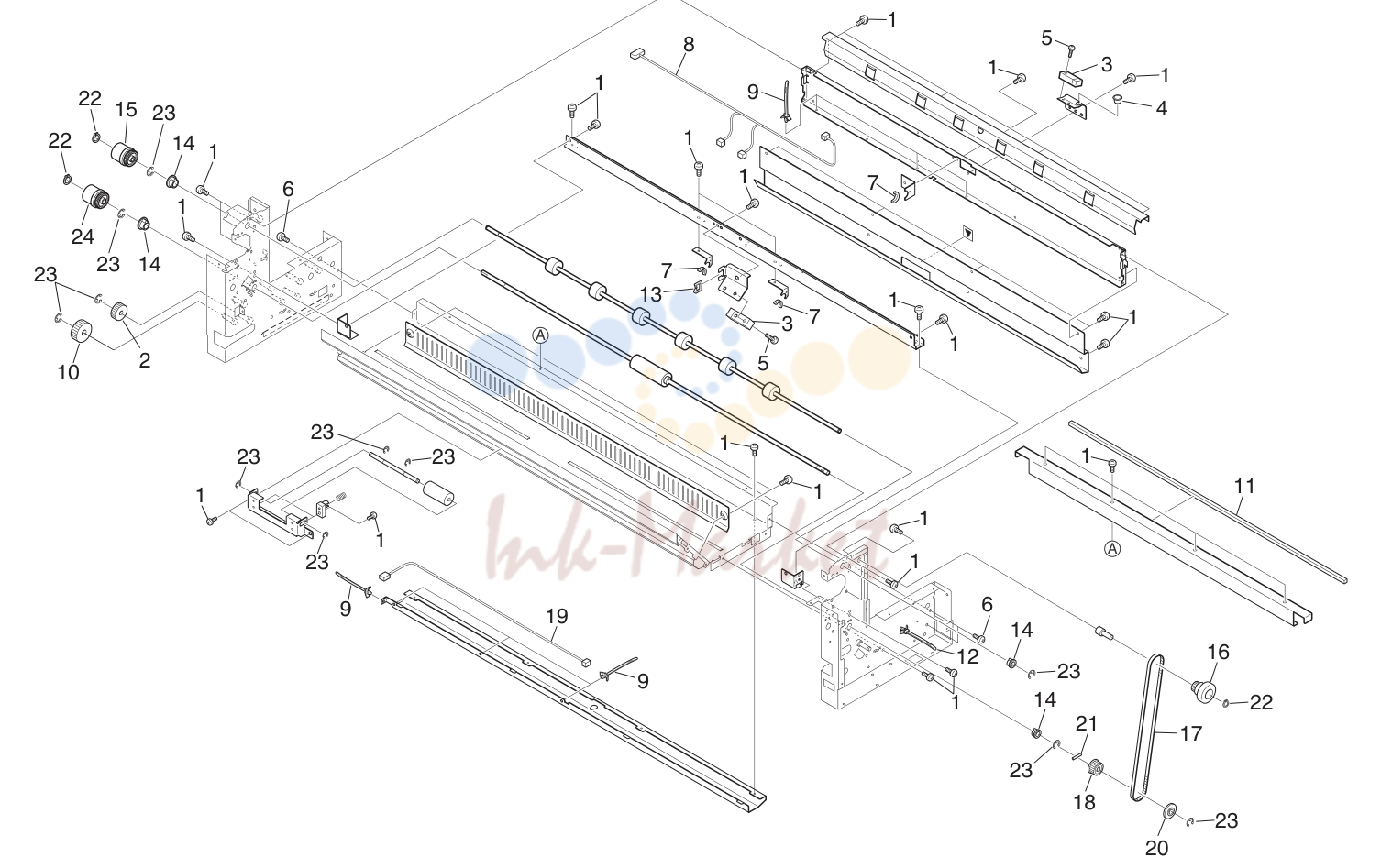 23. ROLL PAPER DECK ASSY (1) 1 5JZ