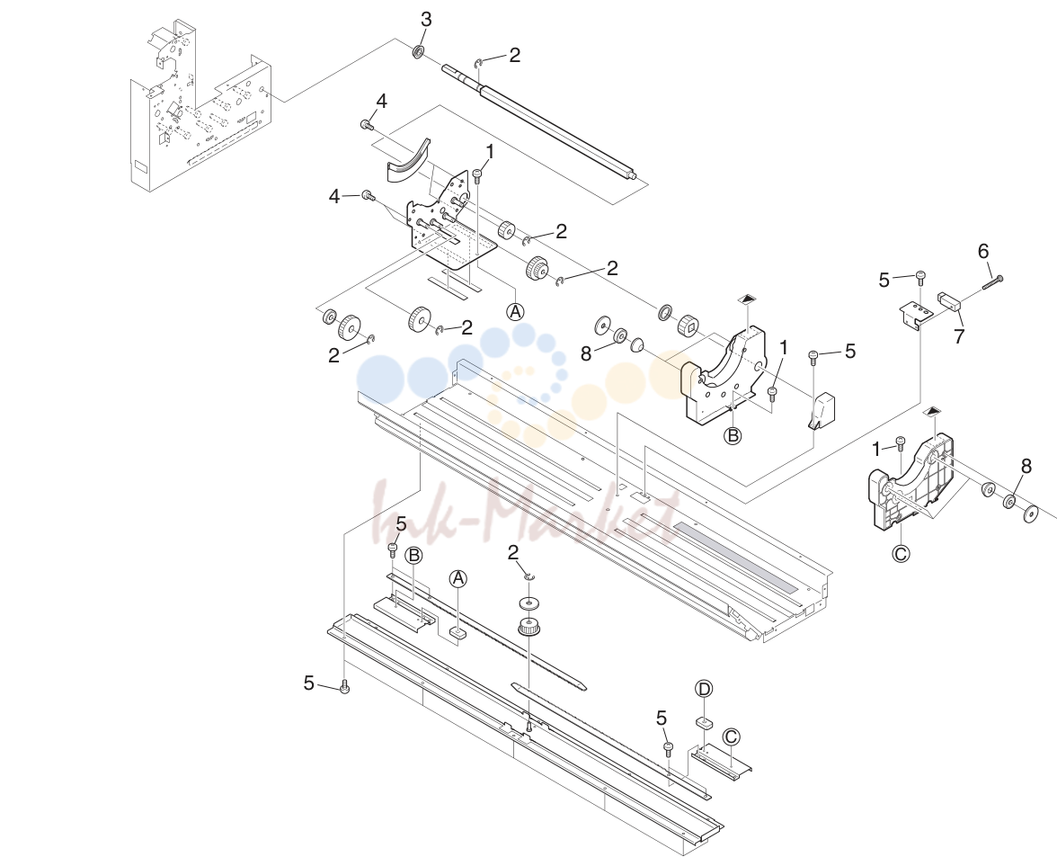 26. ROLL PAPER DECK ASSY (1) 4 5JZ