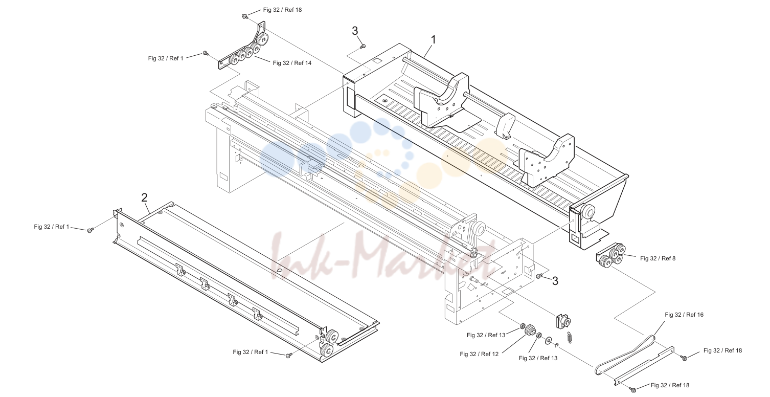 27. ROLL PAPER DECK ASSY (2) 1 5JZ