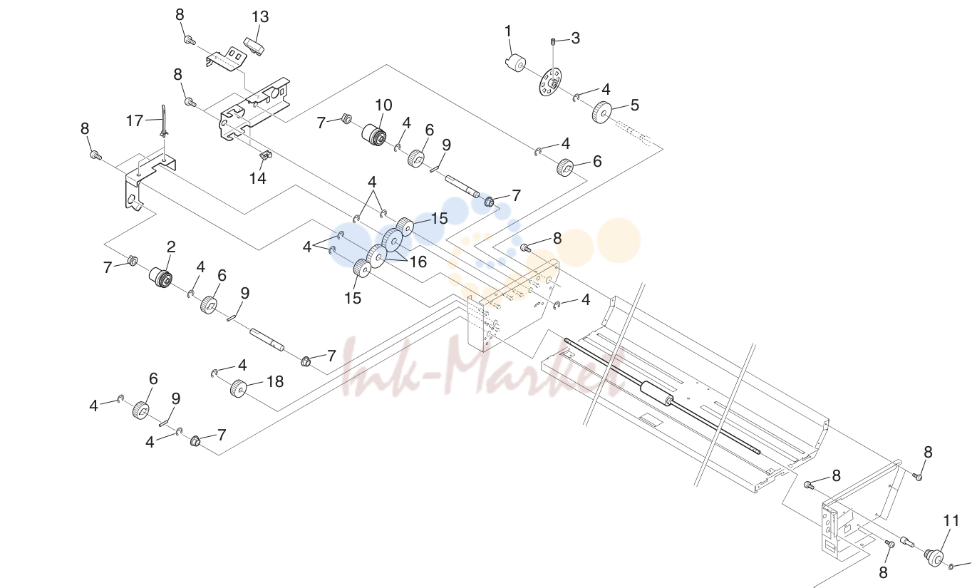 28. ROLL PAPER DECK ASSY (2) 2 5JZ