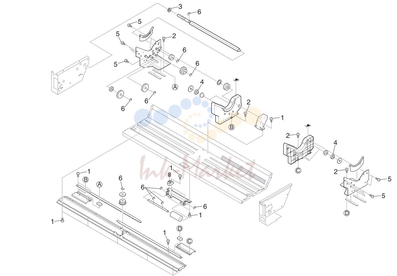 30. ROLL PAPER DECK ASSY (2) 4 5JZ
