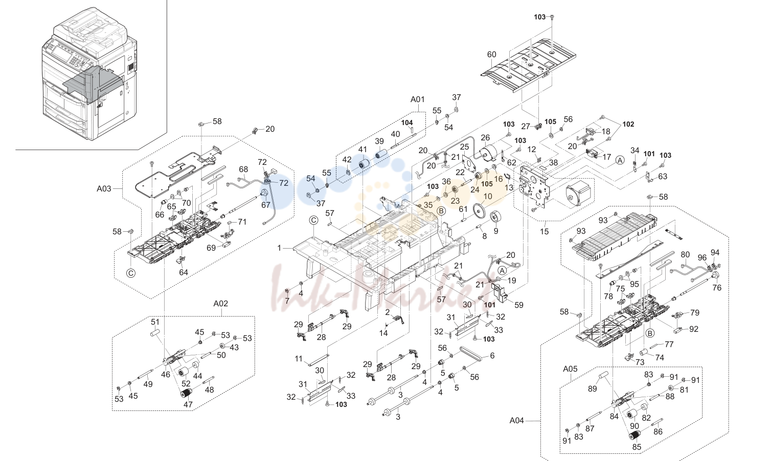 8. Paper Deck Feed Section 1-2