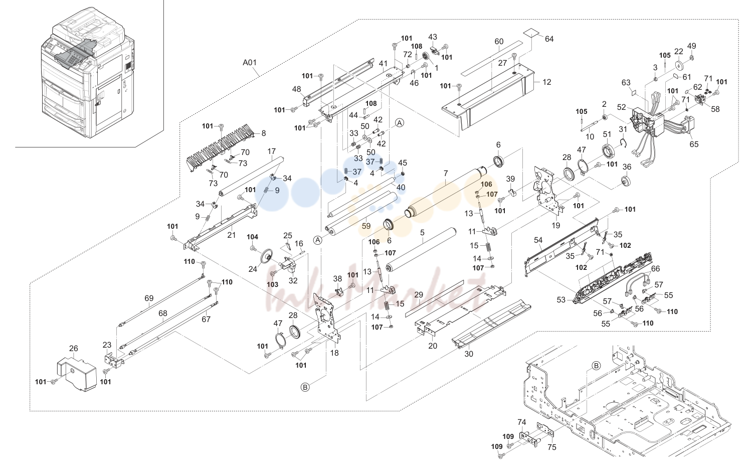 22. Fuser Section 1