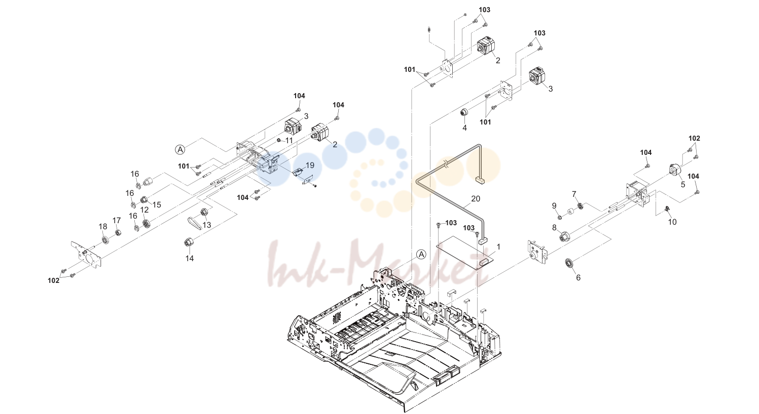 35. Drive Section & Electrical Components(DP)