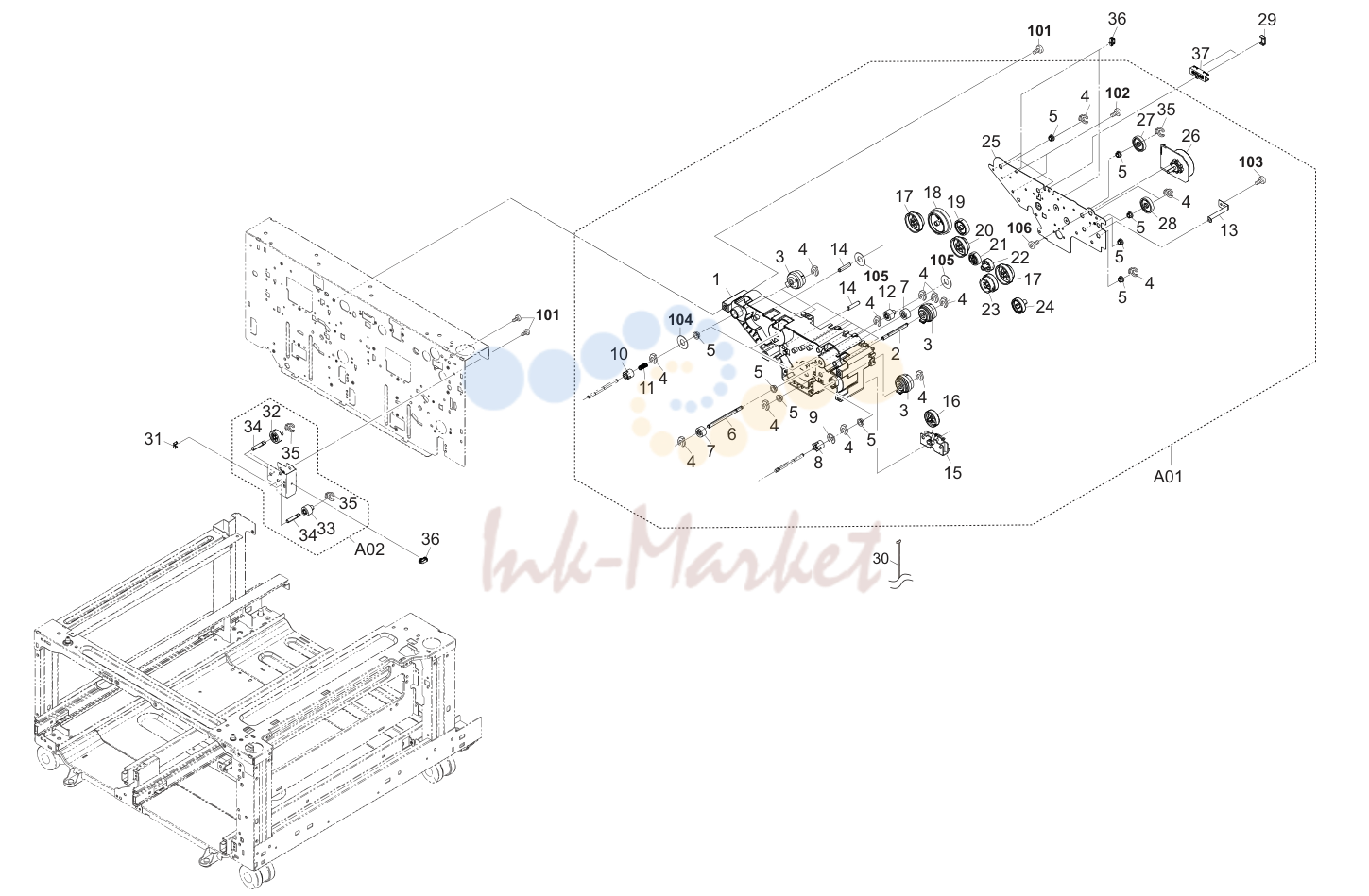 12. Paper Deck Drive Section