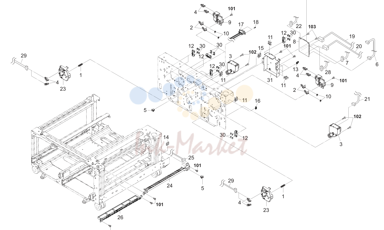 13. Paper Deck Electrical Components