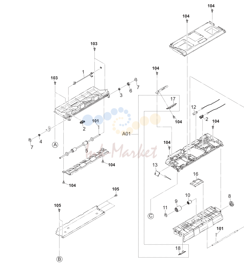 34. Paper Feed Section 2(DP)