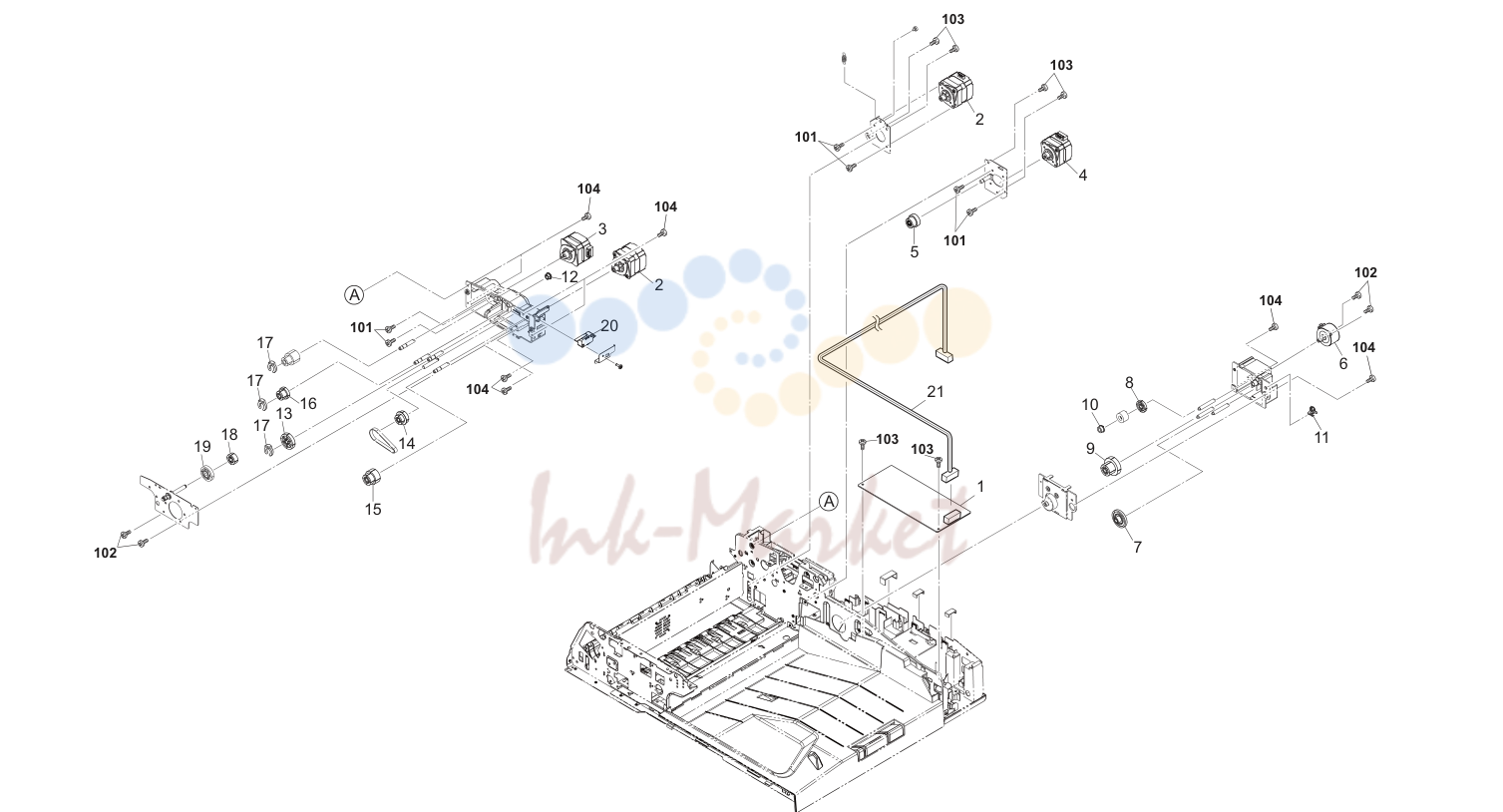 35. Drive Section & Electrical Components(DP)