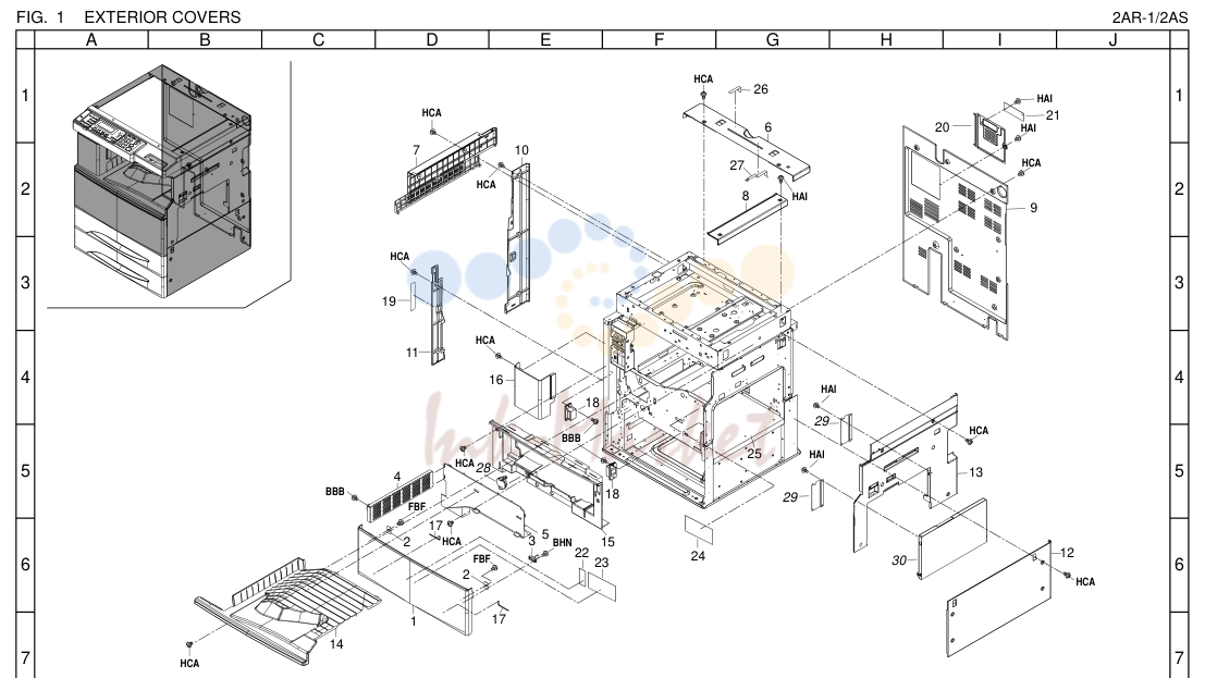 1. EXTERIOR COVERS 2A2RA-R1//22AASS