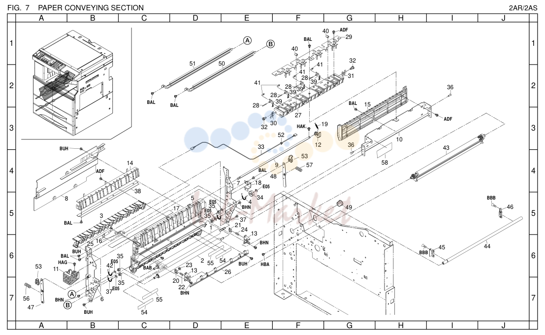 7. PAPER CONVEYING SECTION