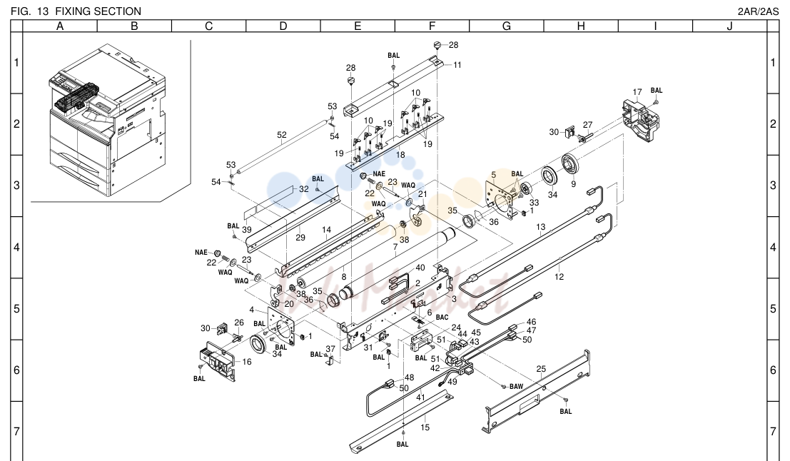 13. FIXING SECTION