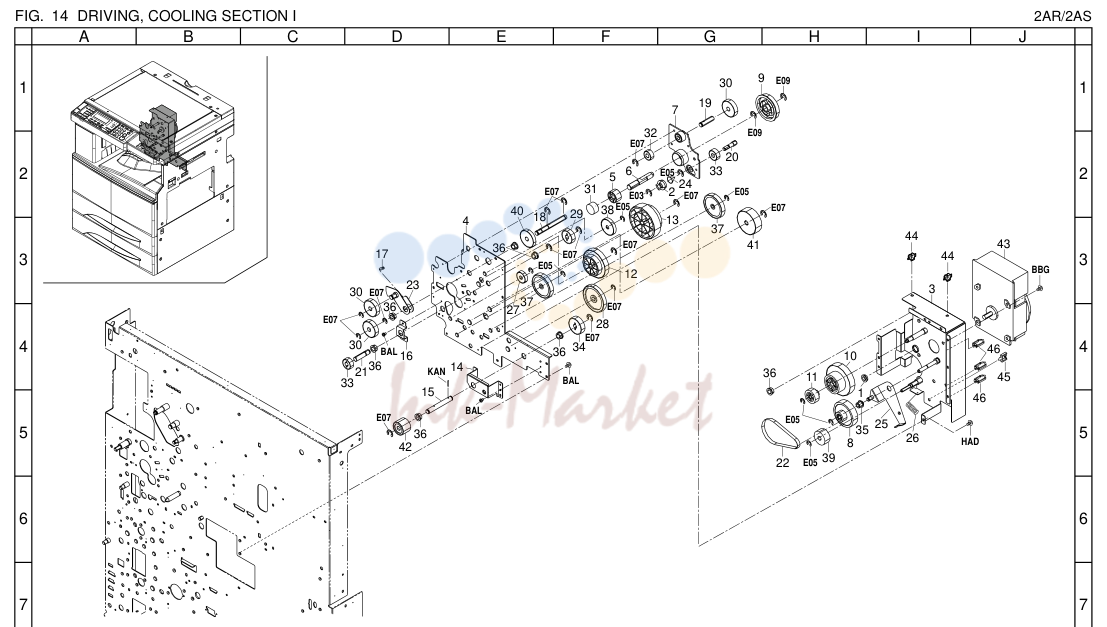 14. DRIVING, COOLING SECTION I
