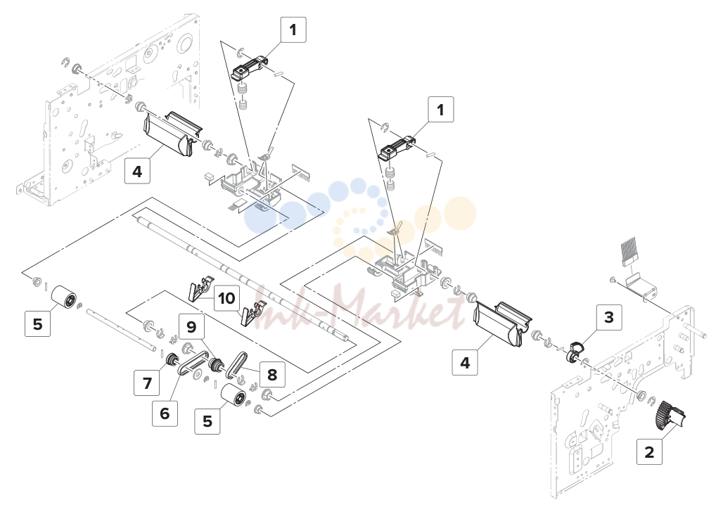 Staple finisher—Exit section 1